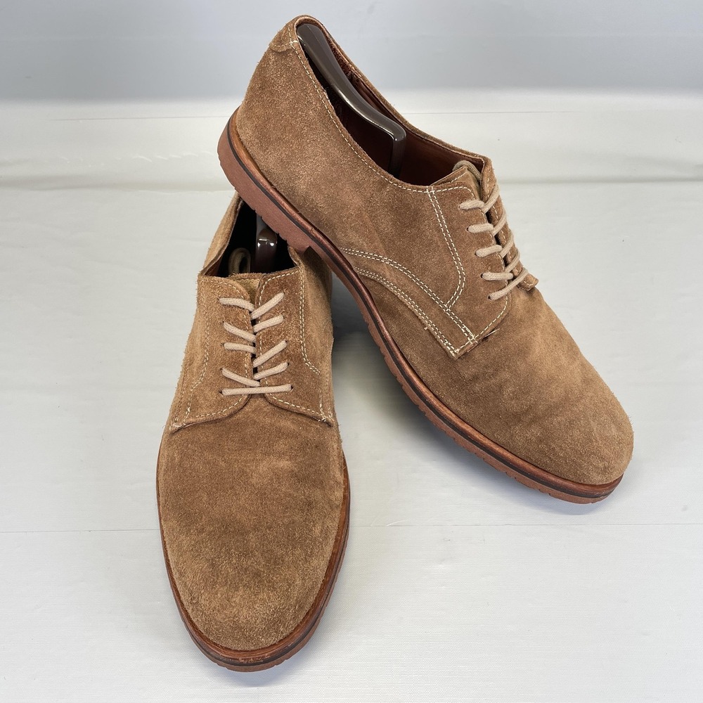 Orvis Oxford Shoes Mens Size 12 M Brown Suede Casual Dress Lace Up Comfort - Picture 2 of 10